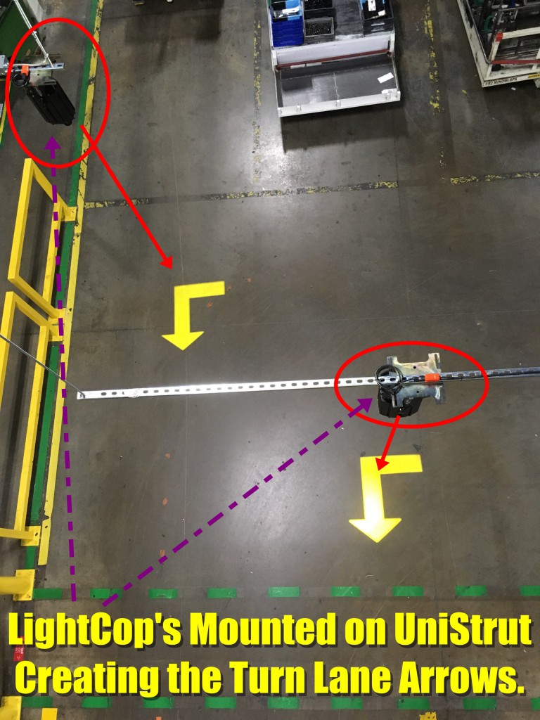 8. LightCop projecting turn lane arrows